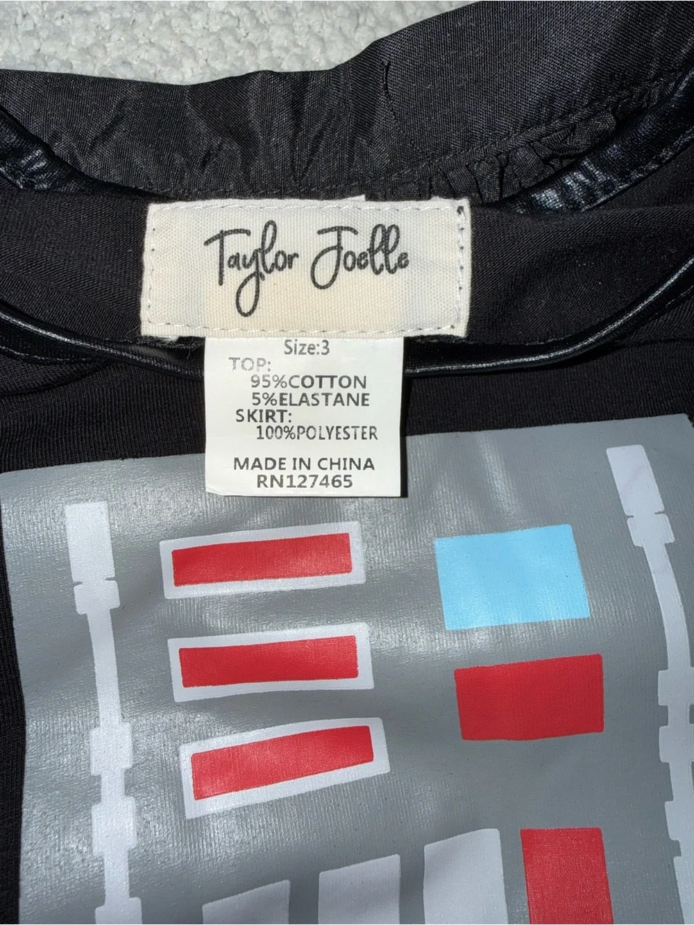 Taylor Joelle Disney Star Wars Darth Vader Tutu Dress Size 3